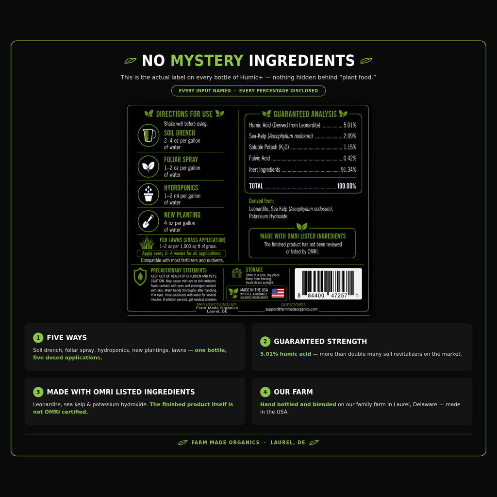 Humic+ 32 oz concentrate