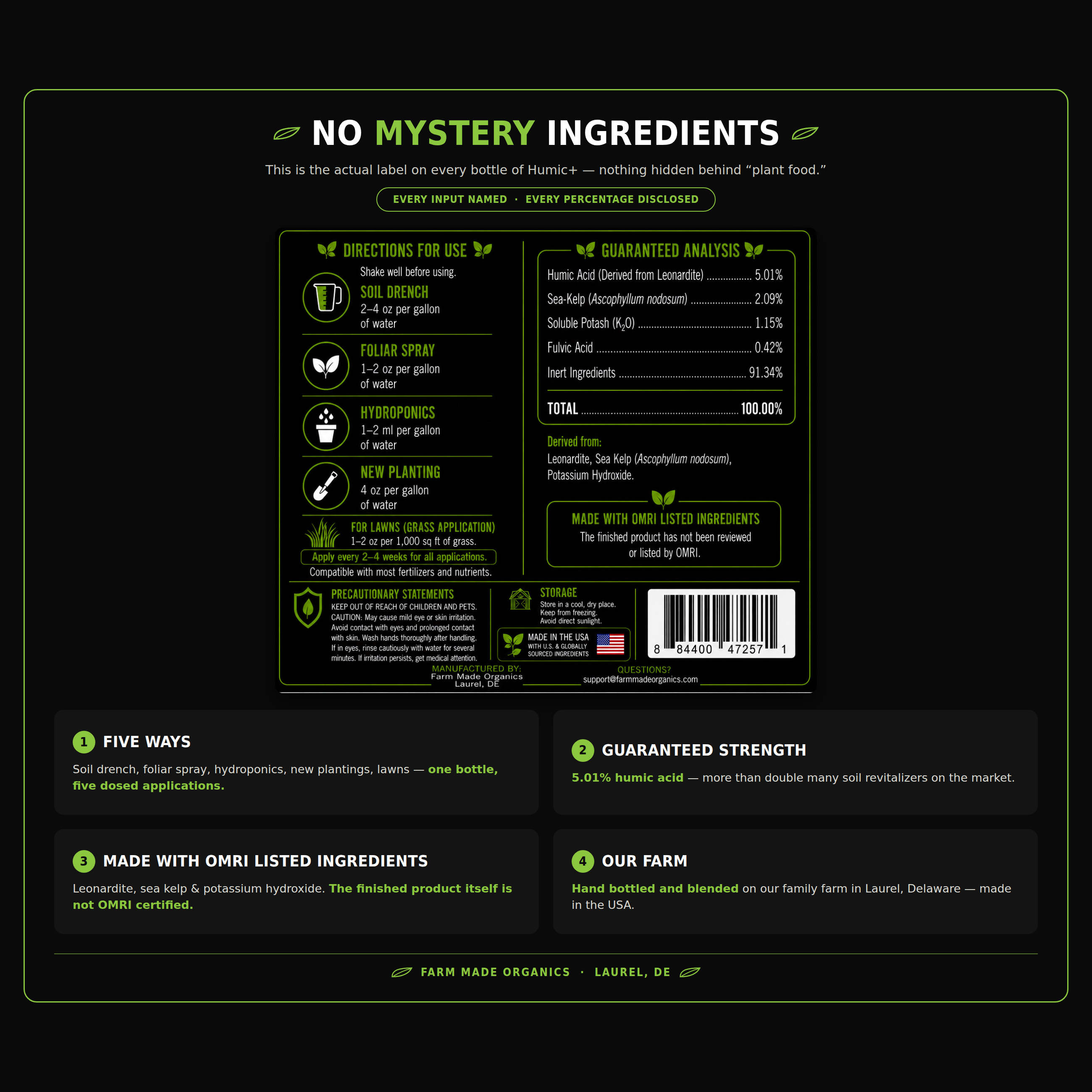 Humic+ 32 oz concentrate