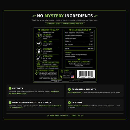 Humic+ 32 oz concentrate